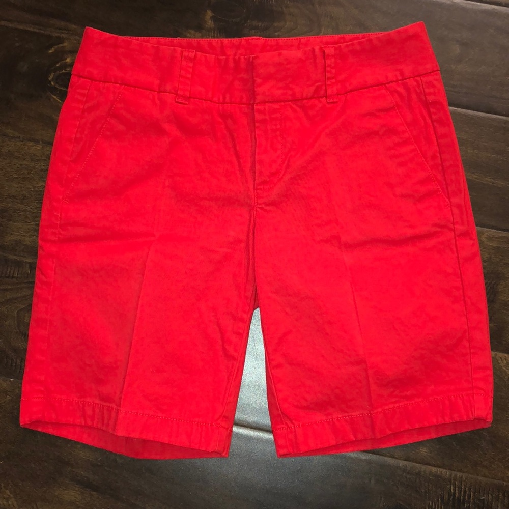 NWOT! Red J. Crew Frankie Shorts
